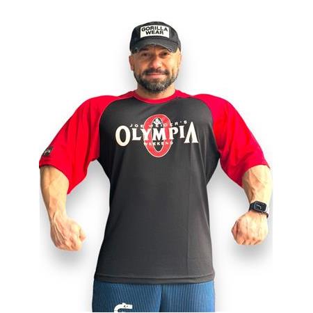 Bodybuilding Olympia Reglan Jersey / Red-Black