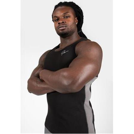 Richmond Rib Tank Top - Black/Gray