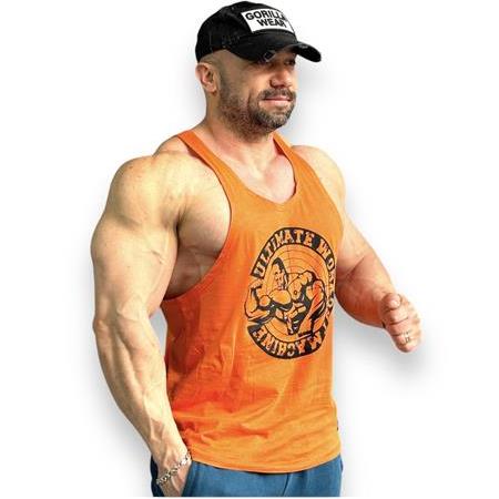 Ultimate Bodywear Workout Machine Tanktop - Orange