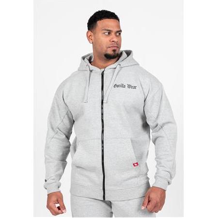 Utah Zipped Hoodie - Light Gray Melange