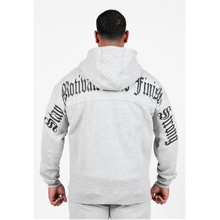 Utah Zipped Hoodie - Light Gray Melange