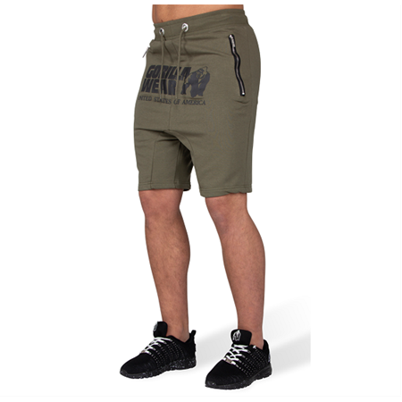 Alabama Drop Crotch Shorts - Army Green