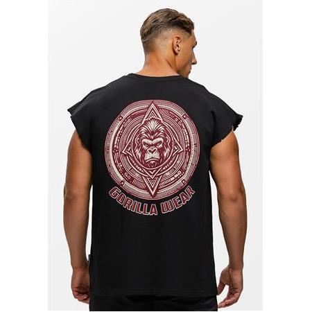 Bouse Cut Off Tank Top - Black