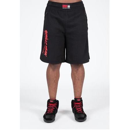 Augustine Old School Workout Short - Black/Red