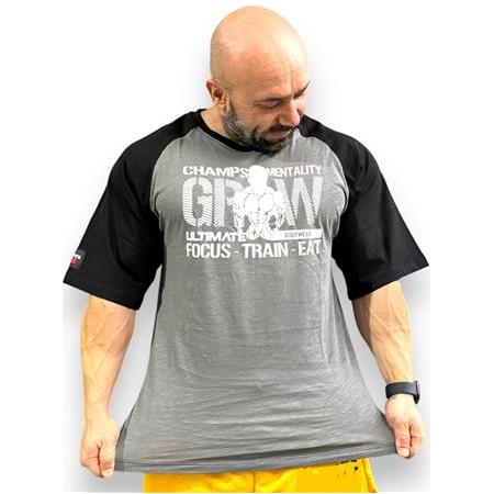 Ultimate Bodywear Diablo  Oversized Tee -  Smoke Gray / Black