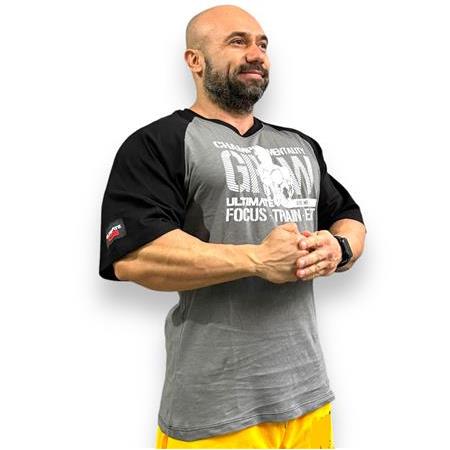 Ultimate Bodywear Diablo  Oversized Tee -  Smoke Gray / Black