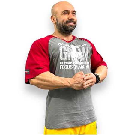 Ultimate Bodywear Diablo  Oversized Tee -  Bordeux / Gray