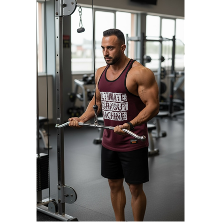 Ultimate Bodywear /  Workout Machine Tanktop -Bordeux