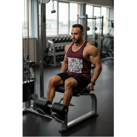 Ultimate Bodywear /  Workout Machine Tanktop -Bordeux