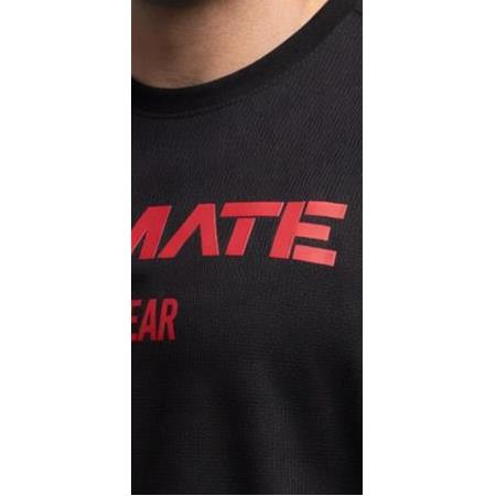 Ultimate Waffle Oversize Tshirt - Black/Red